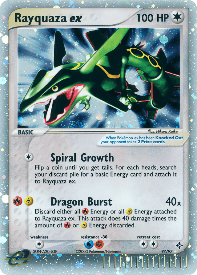 Rayquaza ex — EX Dragon 97/97