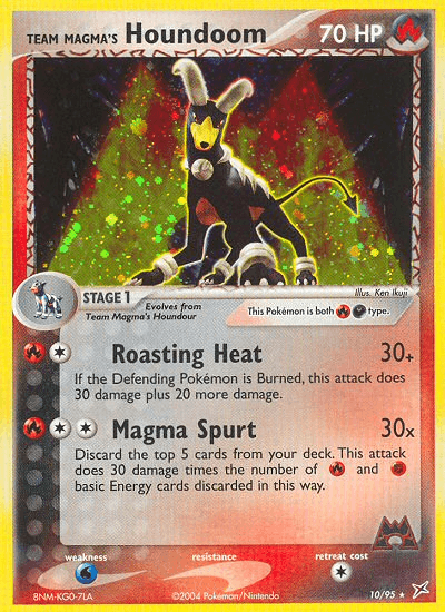 Team Magma's Houndoom — EX Team Magma vs Team Aqua 10/95