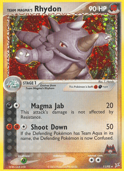 Team Magma's Rhydon — EX Team Magma vs Team Aqua 11/95