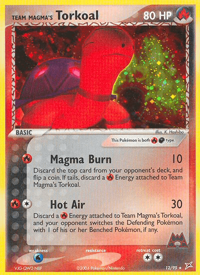 Team Magma's Torkoal — EX Team Magma vs Team Aqua 12/95