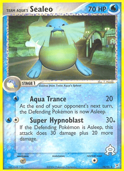 Team Aqua's Sealeo — EX Team Magma vs Team Aqua 16/95