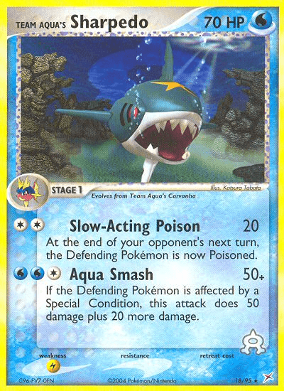 Team Aqua's Sharpedo — EX Team Magma vs Team Aqua 18/95
