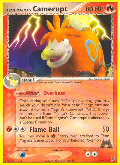 Team Magma's Camerupt — EX Team Magma vs Team Aqua 19/95
