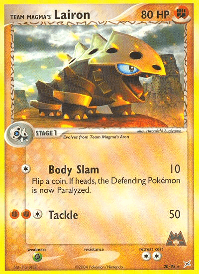 Team Magma's Lairon — EX Team Magma vs Team Aqua 20/95