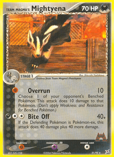 Team Magma's Mightyena — EX Team Magma vs Team Aqua 21/95