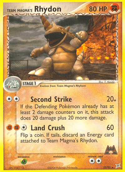 Team Magma's Rhydon — EX Team Magma vs Team Aqua 22/95