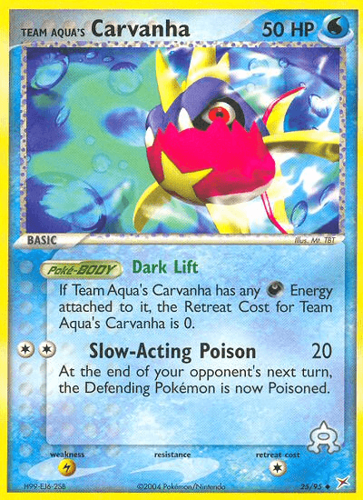 Team Aqua's Carvanha — EX Team Magma vs Team Aqua 25/95