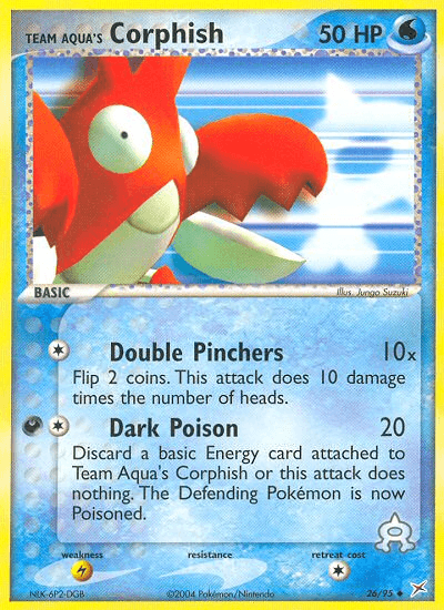 Team Aqua's Corphish — EX Team Magma vs Team Aqua 26/95