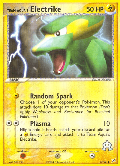Team Aqua's Electrike — EX Team Magma vs Team Aqua 27/95
