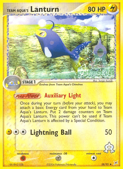 Team Aqua's Lanturn — EX Team Magma vs Team Aqua 28/95