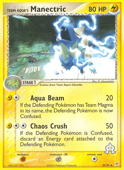 Team Aqua's Manectric — EX Team Magma vs Team Aqua 29/95