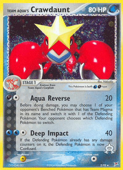 Team Aqua's Crawdaunt — EX Team Magma vs Team Aqua 2/95