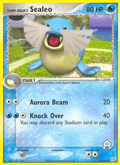 Team Aqua's Sealeo — EX Team Magma vs Team Aqua 31/95
