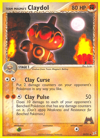 Team Magma's Claydol — EX Team Magma vs Team Aqua 33/95