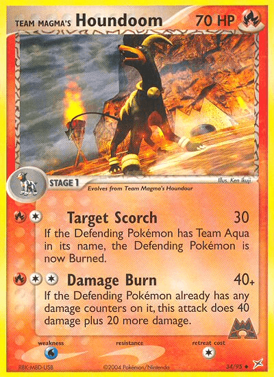 Team Magma's Houndoom — EX Team Magma vs Team Aqua 34/95