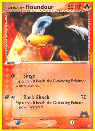 Team Magma's Houndour — EX Team Magma vs Team Aqua 35/95