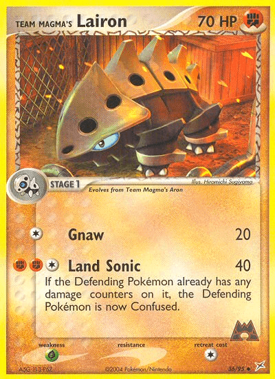 Team Magma's Lairon — EX Team Magma vs Team Aqua 36/95