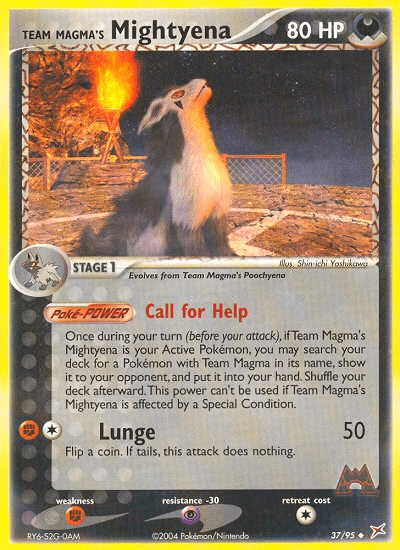 Team Magma's Mightyena — EX Team Magma vs Team Aqua 37/95