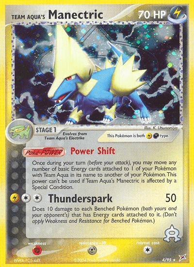 Team Aqua's Manectric — EX Team Magma vs Team Aqua 4/95