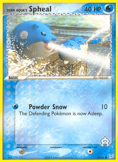 Team Aqua's Spheal — EX Team Magma vs Team Aqua 56/95