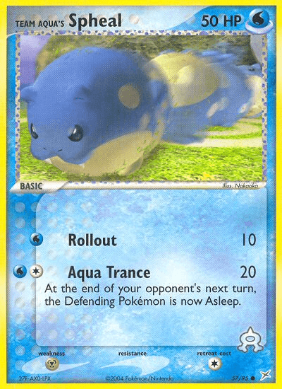 Team Aqua's Spheal — EX Team Magma vs Team Aqua 57/95