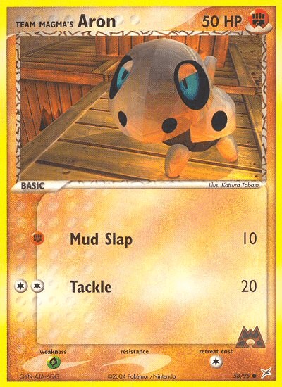 Team Magma's Aron — EX Team Magma vs Team Aqua 58/95