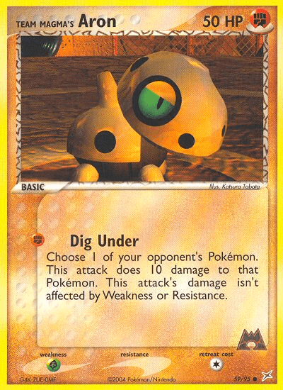 Team Magma's Aron — EX Team Magma vs Team Aqua 59/95