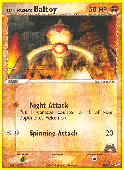 Team Magma's Baltoy — EX Team Magma vs Team Aqua 61/95