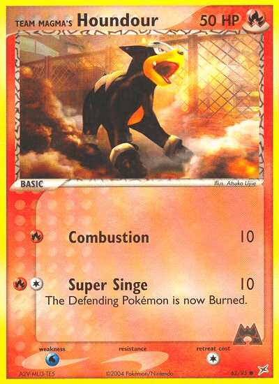 Team Magma's Houndour — EX Team Magma vs Team Aqua 62/95