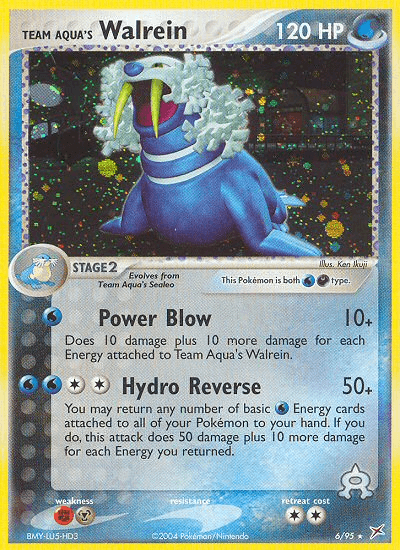 Team Aqua's Walrein — EX Team Magma vs Team Aqua 6/95