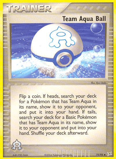 Team Aqua Ball — EX Team Magma vs Team Aqua 75/95