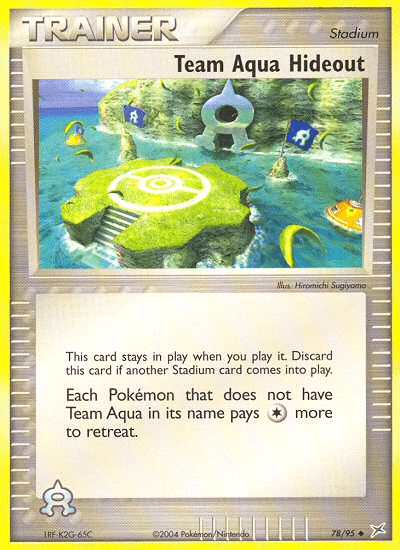 Team Aqua Hideout — EX Team Magma vs Team Aqua 78/95
