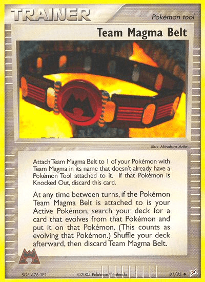 Team Magma Belt — EX Team Magma vs Team Aqua 81/95