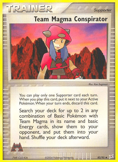Team Magma Conspirator — EX Team Magma vs Team Aqua 82/95