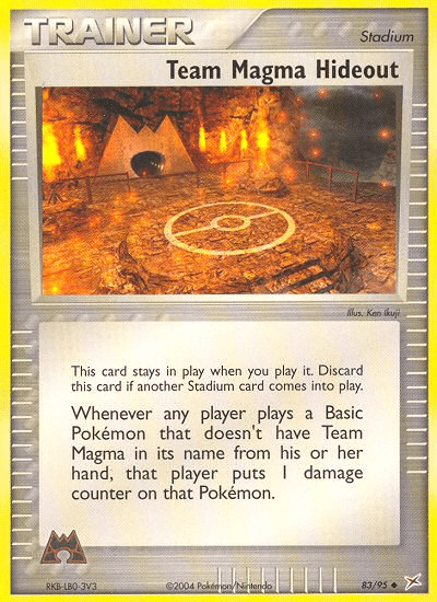 Team Magma Hideout — EX Team Magma vs Team Aqua 83/95