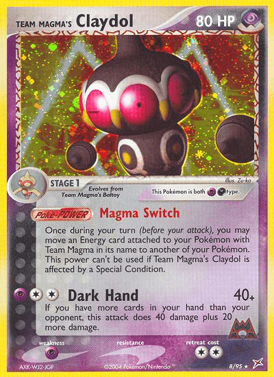 Team Magma's Claydol — EX Team Magma vs Team Aqua 8/95
