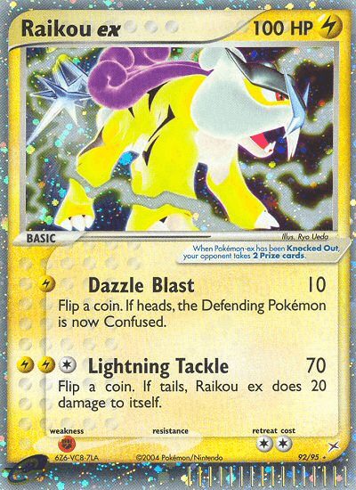 Raikou ex — EX Team Magma vs Team Aqua 92/95