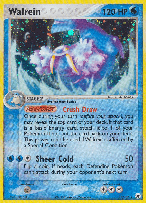 Walrein — EX Hidden Legends 15/101