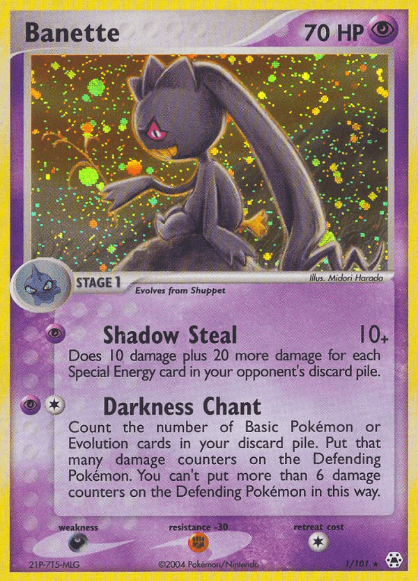 Banette — EX Hidden Legends 1/101