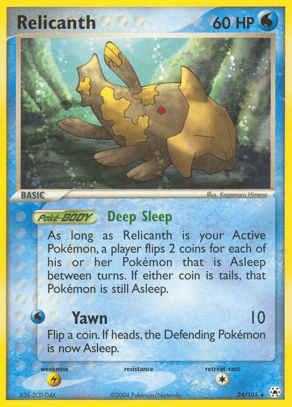 Relicanth — EX Hidden Legends 24/101