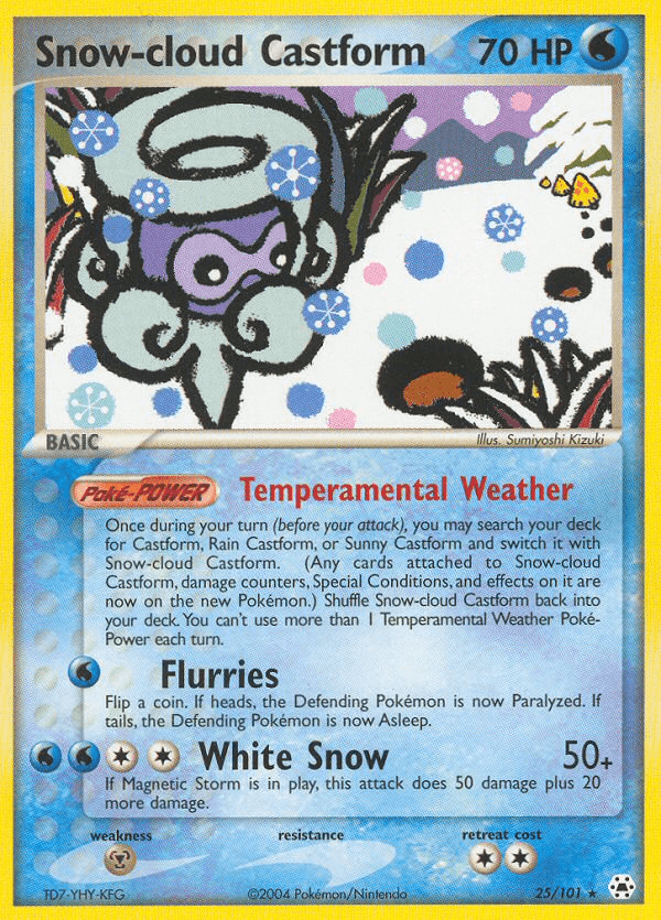 Snow-cloud Castform — EX Hidden Legends 25/101