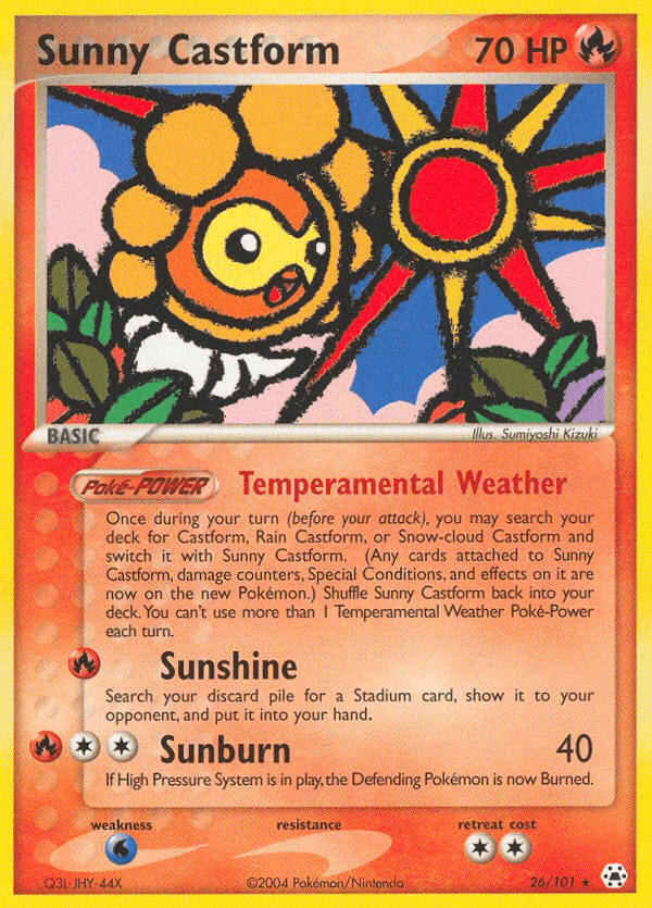 Sunny Castform — EX Hidden Legends 26/101