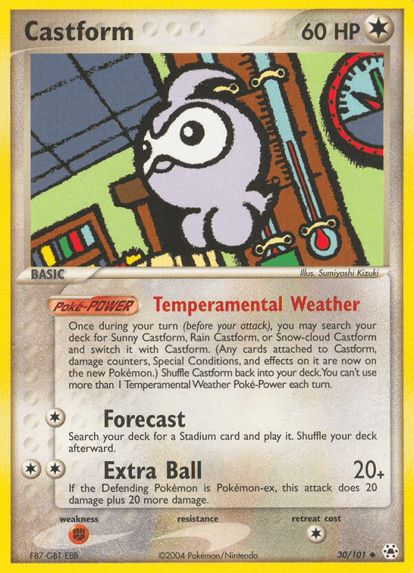 Castform — EX Hidden Legends 30/101