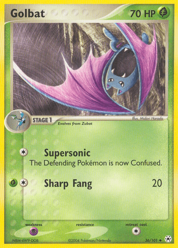 Golbat — EX Hidden Legends 36/101