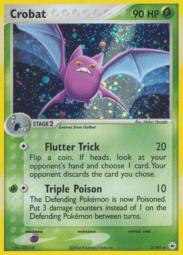 Crobat — EX Hidden Legends 3/101