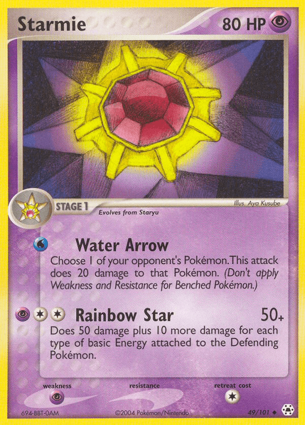 Starmie — EX Hidden Legends 49/101