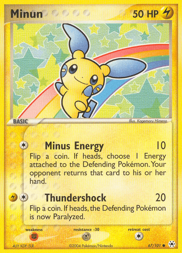 Minun — EX Hidden Legends 67/101