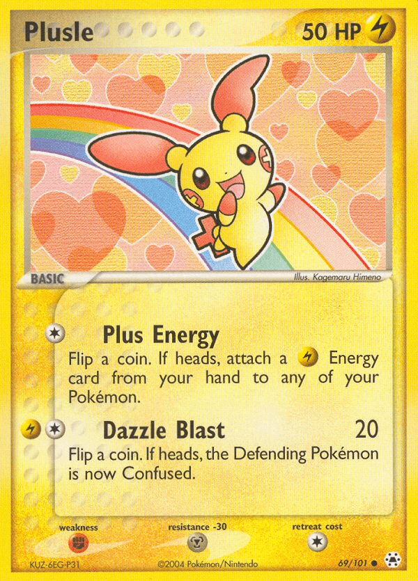 Plusle — EX Hidden Legends 69/101