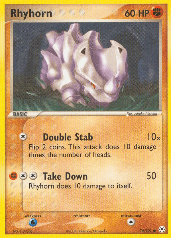 Rhyhorn — EX Hidden Legends 70/101