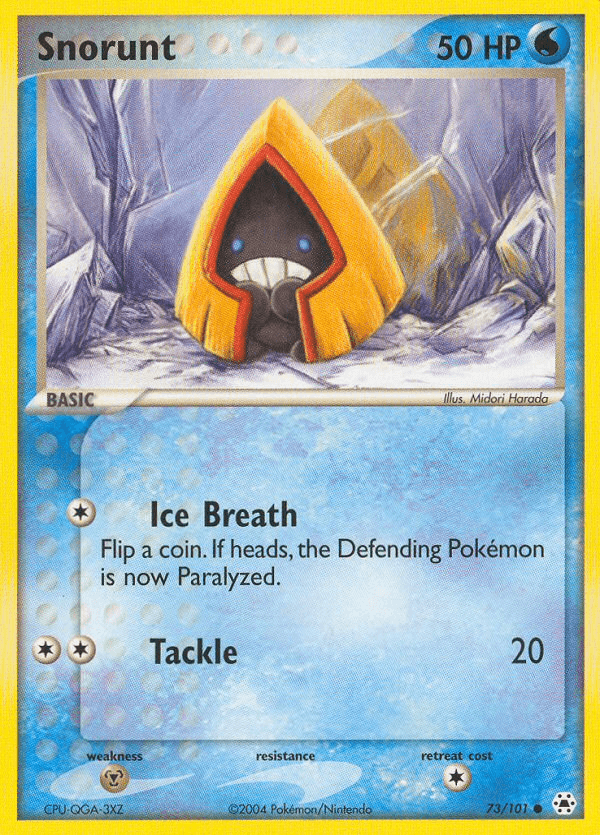 Snorunt — EX Hidden Legends 73/101